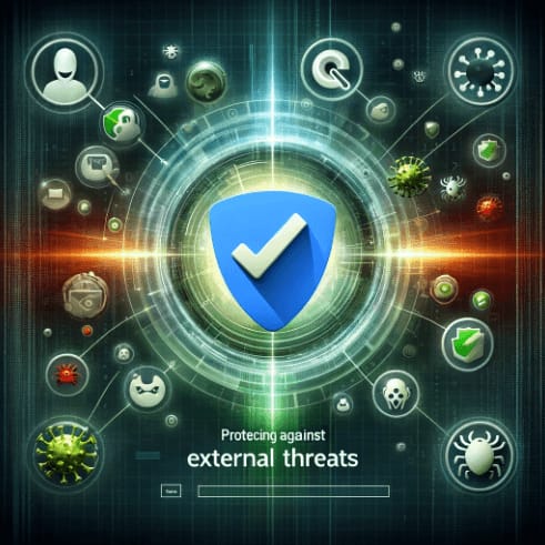 Concept-art-of-a-shield-protecting-a-Google-Form-denoting-cybersecurity