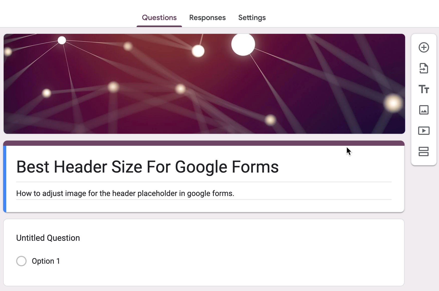 A screenshot showing the preview of a custom header image