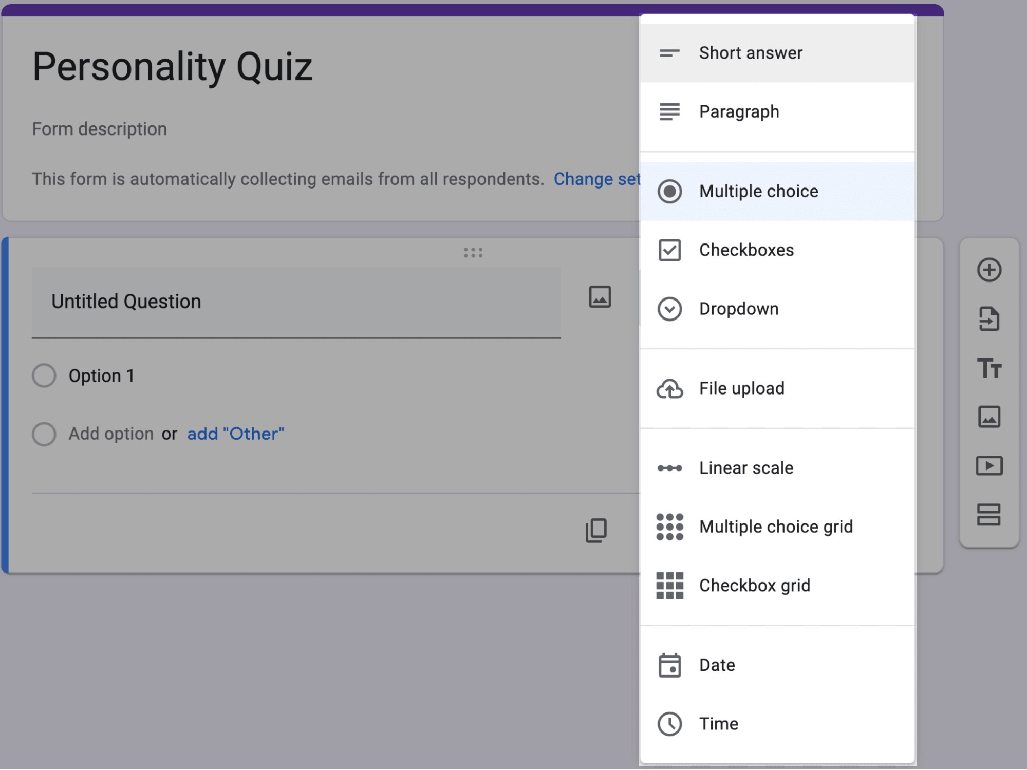 Question formats highlighted.