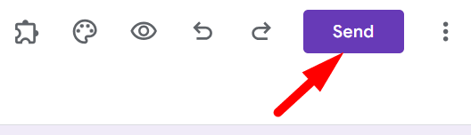 red arrow pointing to send button