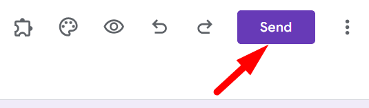 red arrow pointing to send button