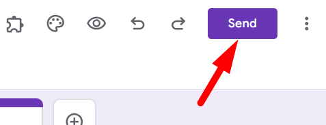 red arrow pointing to ‘Send’ button