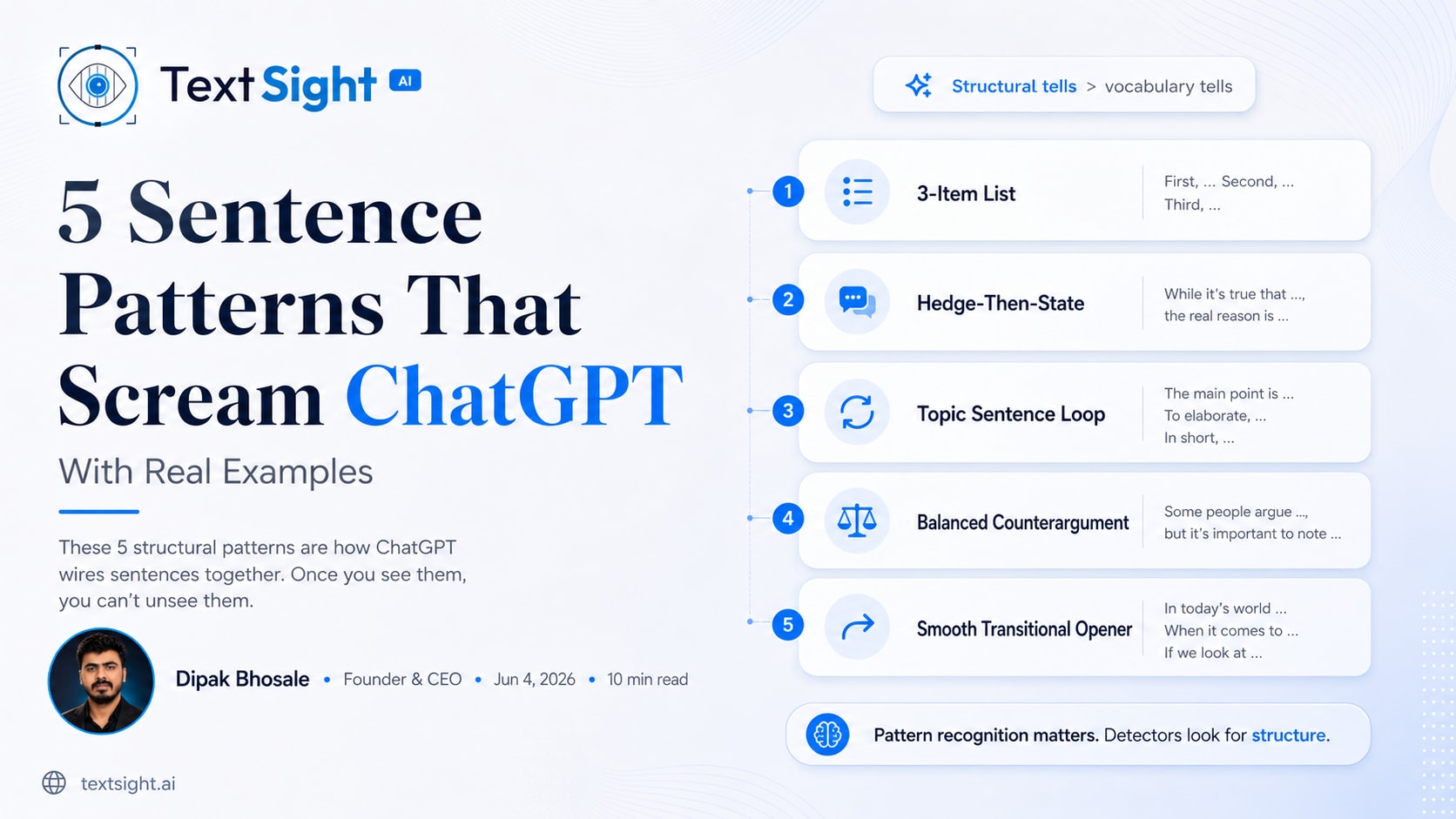 5 Sentence Patterns That Scream ChatGPT (With Real Examples)