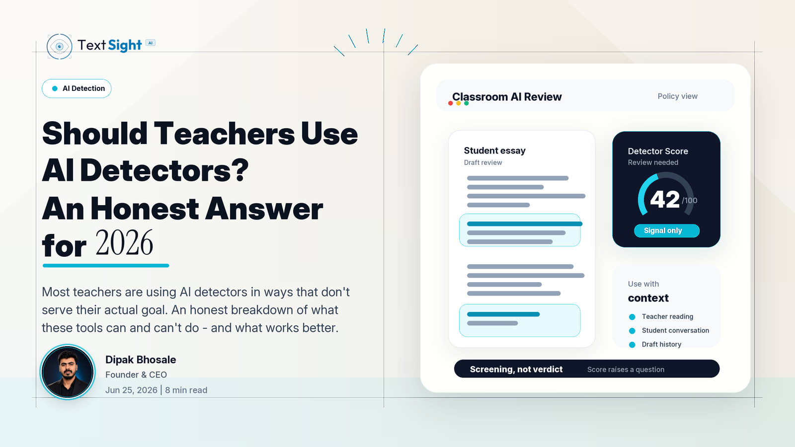 Should Teachers Use AI Detectors? An Honest Answer for 2026