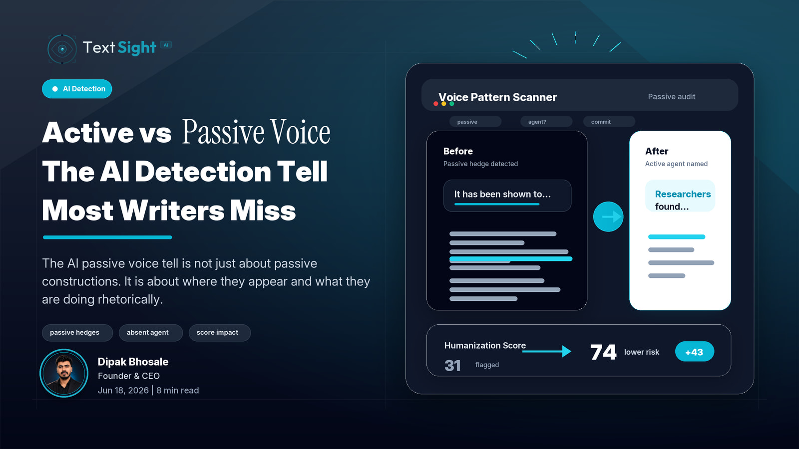 Active vs Passive Voice: The AI Detection Tell Most Writers Miss