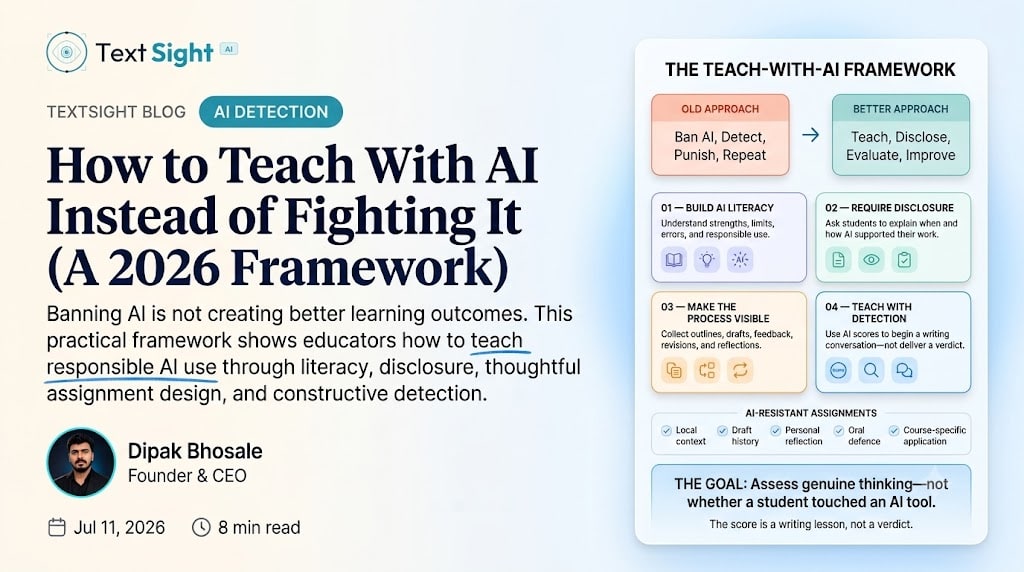 How to Teach With AI Instead of Fighting It (A 2026 Framework)