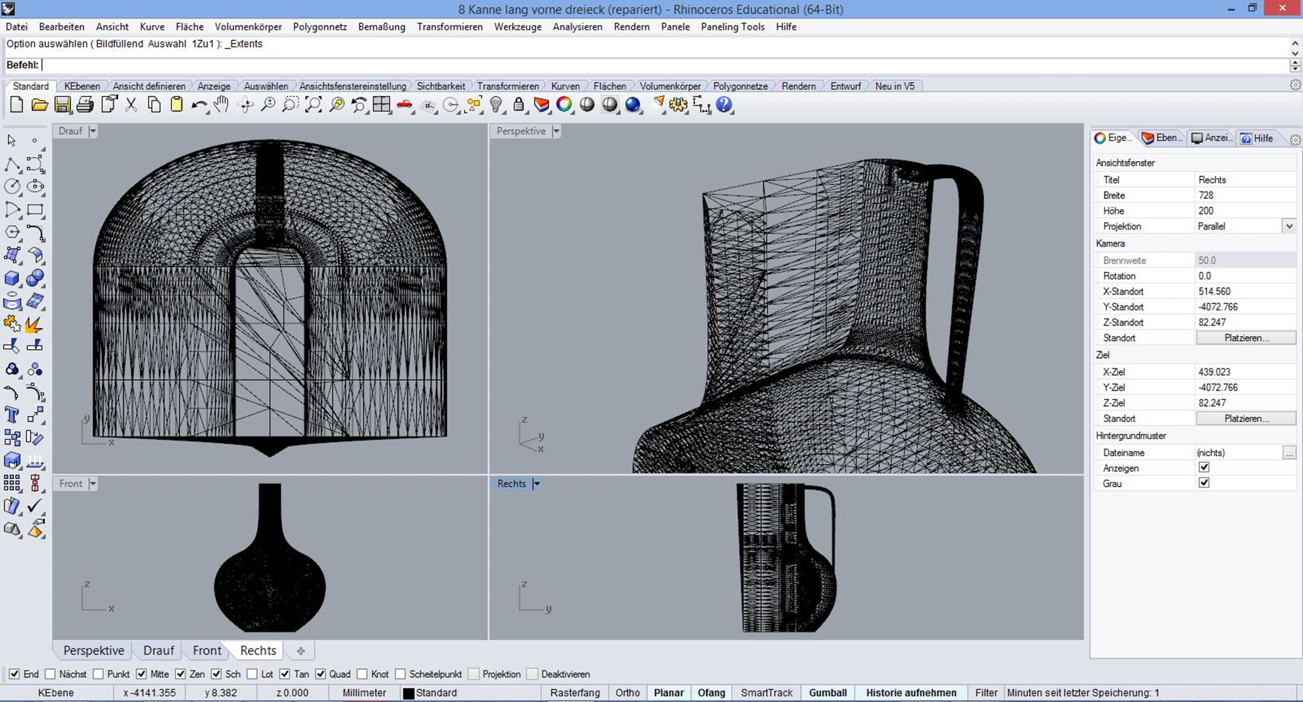 Iterated 3D model adapted to the technological limitations