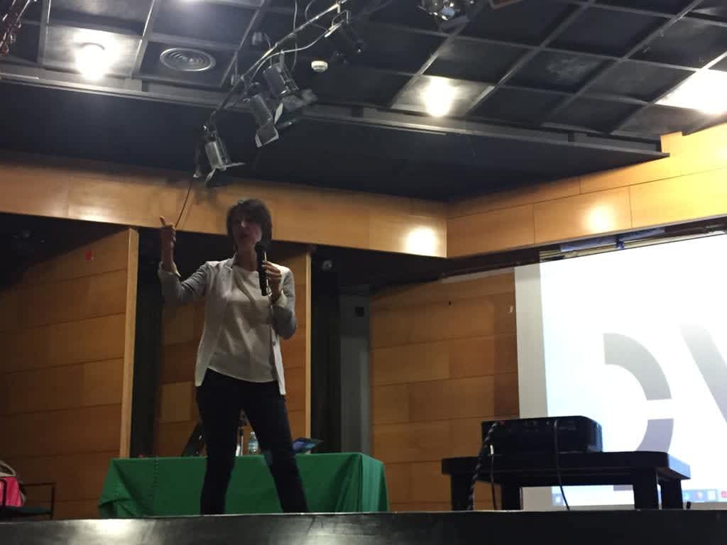 Inclusive fashion design talk at Illes balears design schools in 2018.