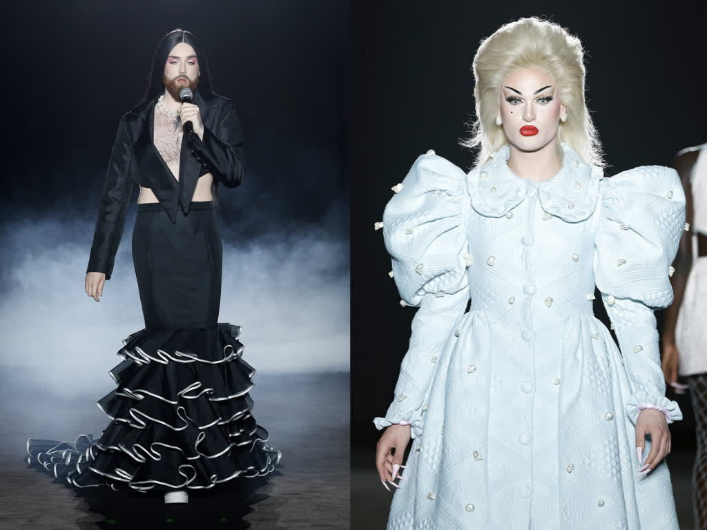 Gender-diverse models parading in Barcelona.