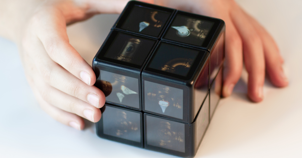 The Rubik's WOWCube: A $299 Handheld Console Nobody Knew They Needed, With 24 Screens and No Buttons