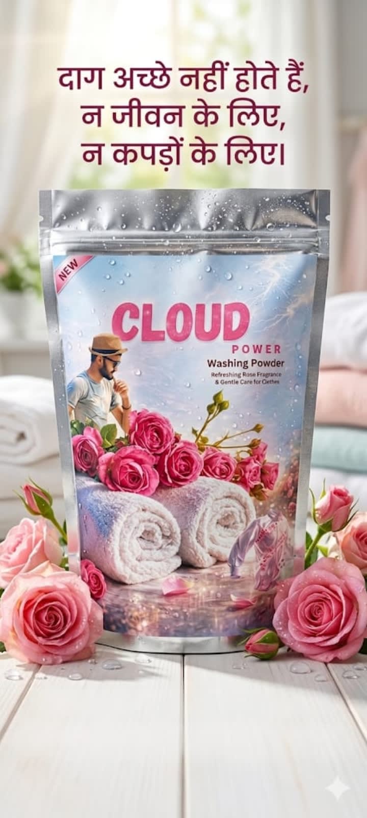🌹 Cloud Power Washing Powder (Rose Fragrance)