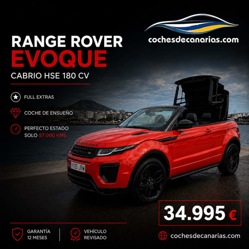 RANGE ROVER CONVERTIBLE EVOQUE CABRIO 180 cv. HSE DYNAMIC