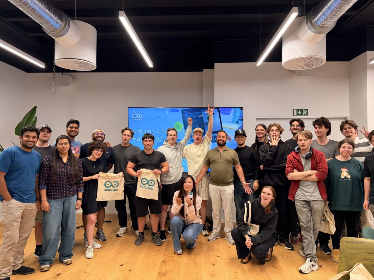 Arduino and Summer Engine hackathon participants in Copenhagen