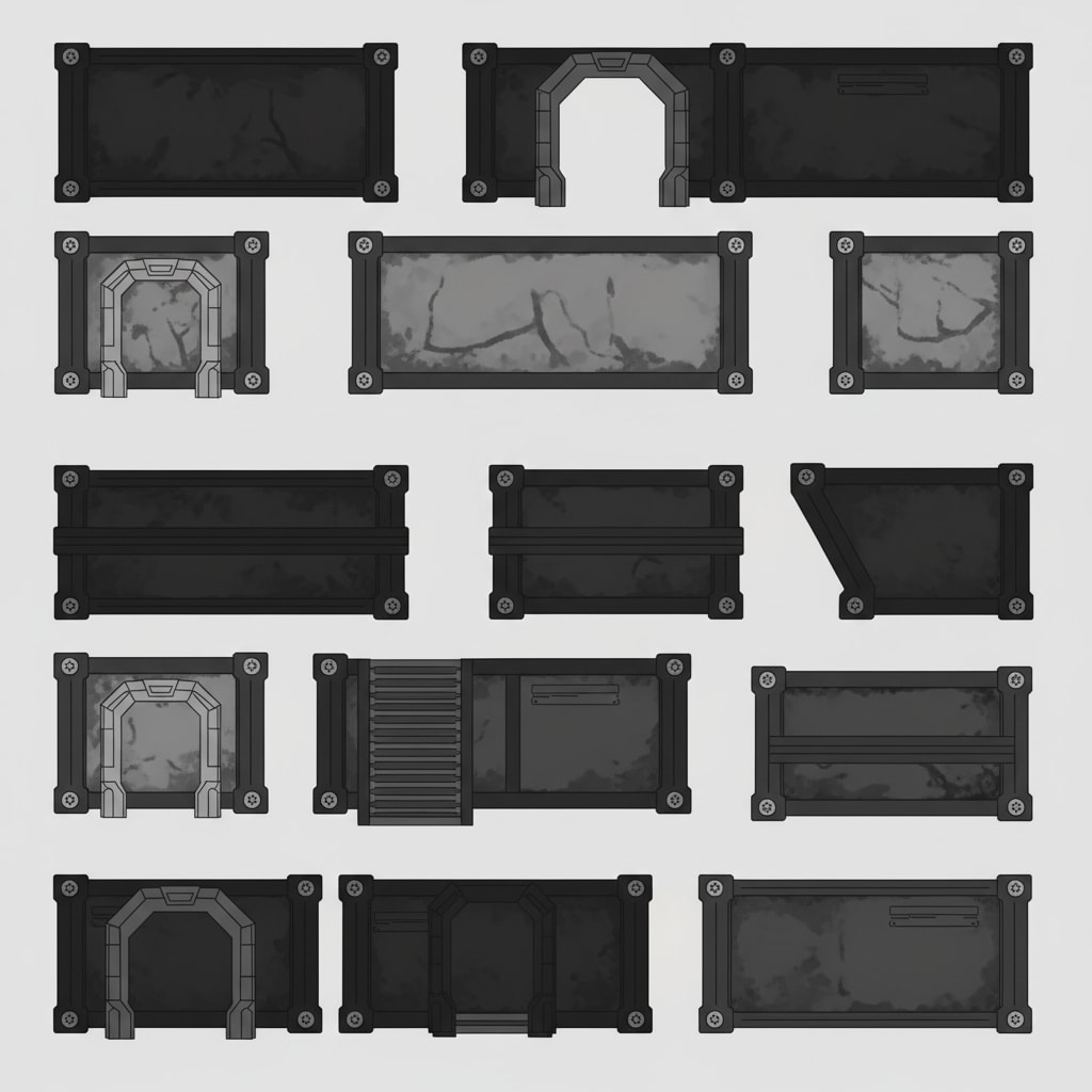 Dark Sci-Fi Tileset