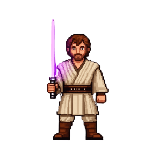 Purple Lightsaber Jedi