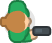 Woman Green Gun