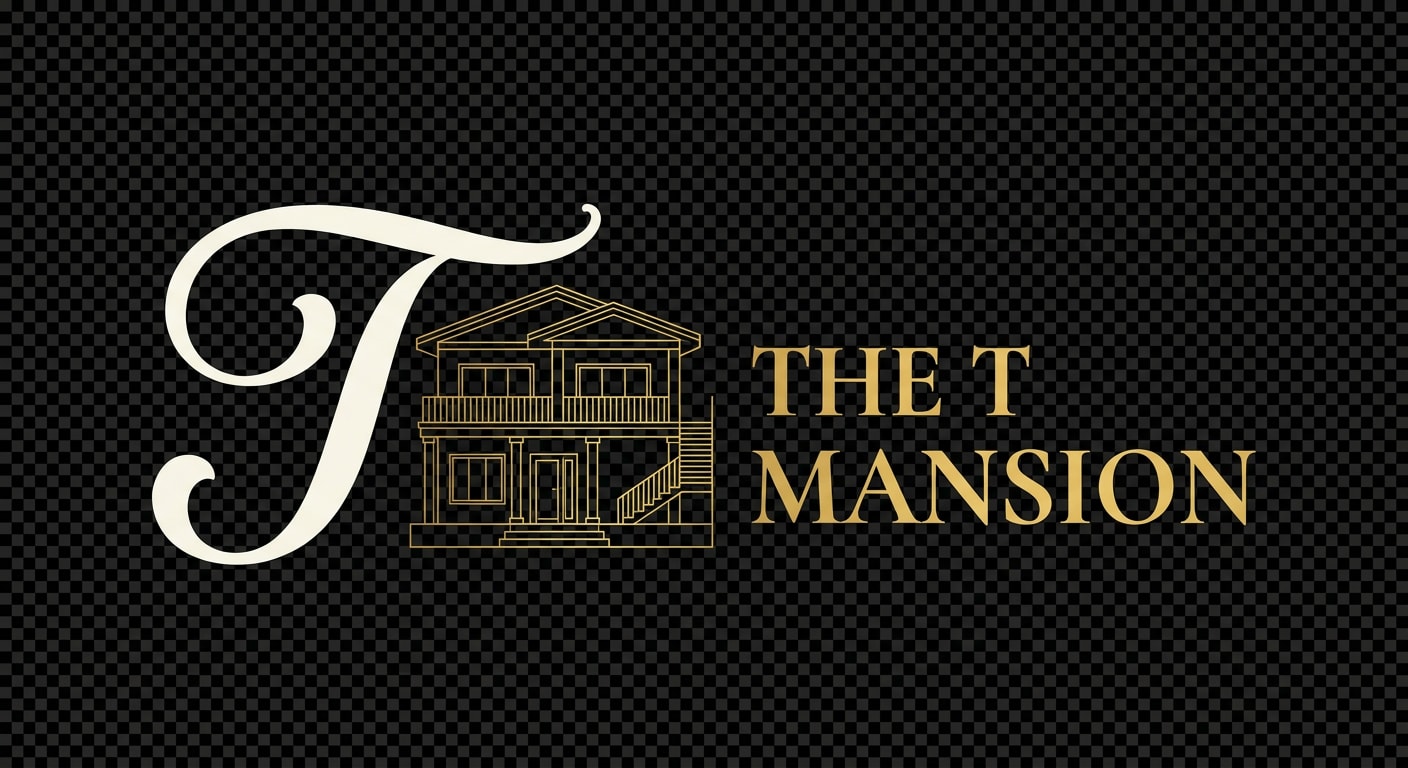 Image: A luxury real estate brand logo on a transparent b