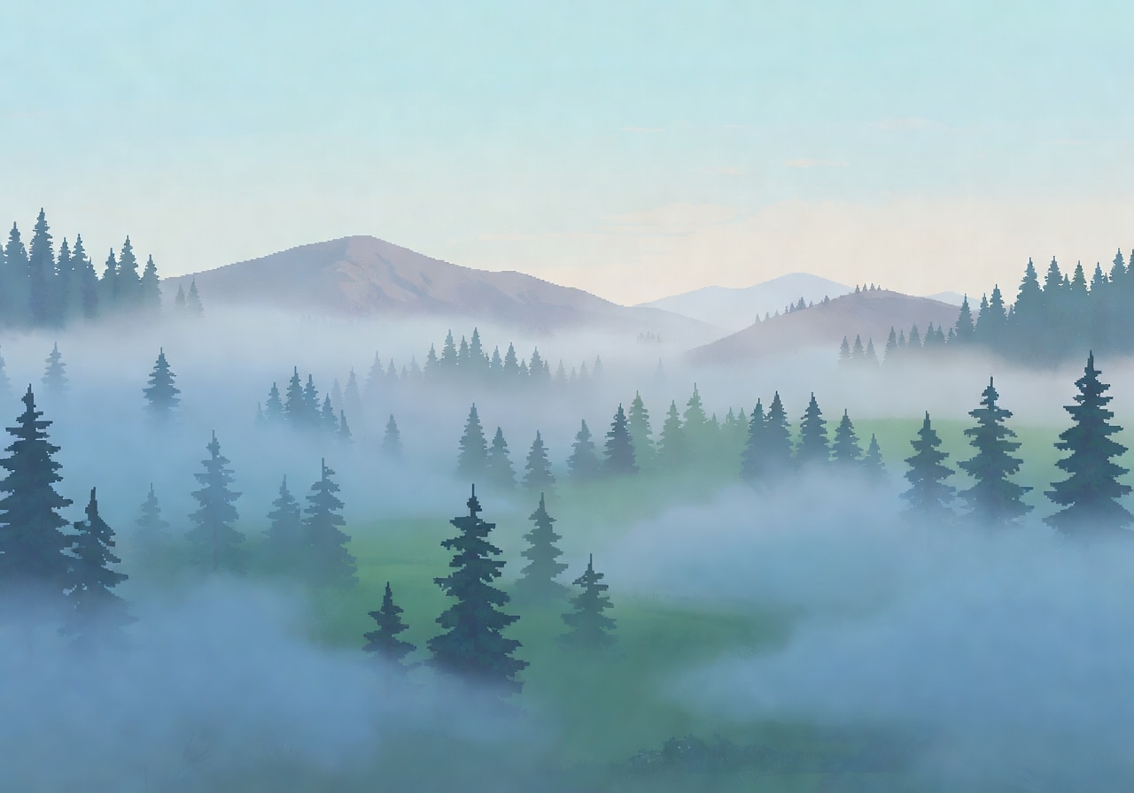 Forest Background Far