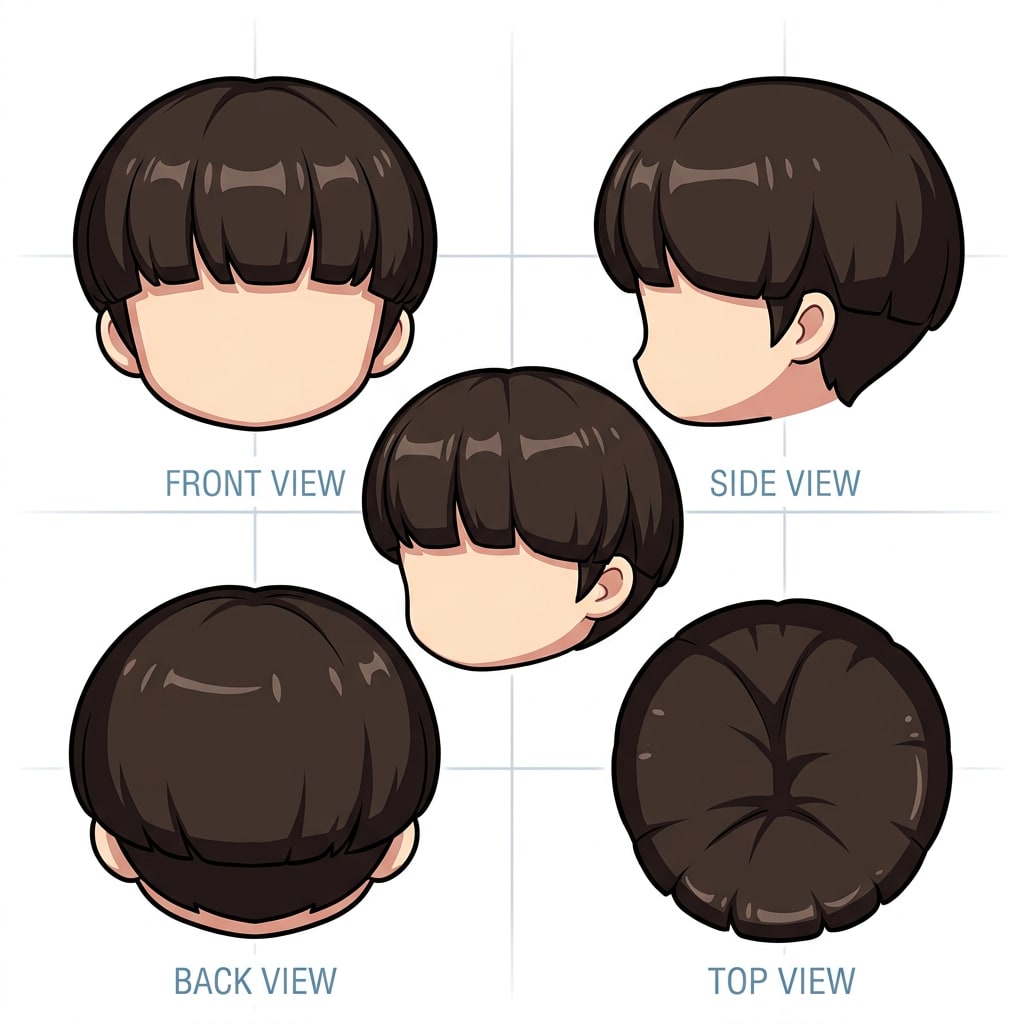 Male Hair - Bowl Cut