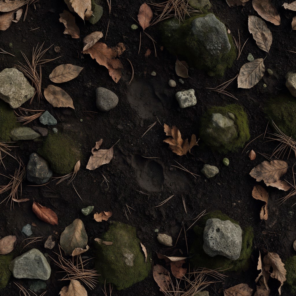 Ground Texture - Post-Apocalyptic Forest Floor