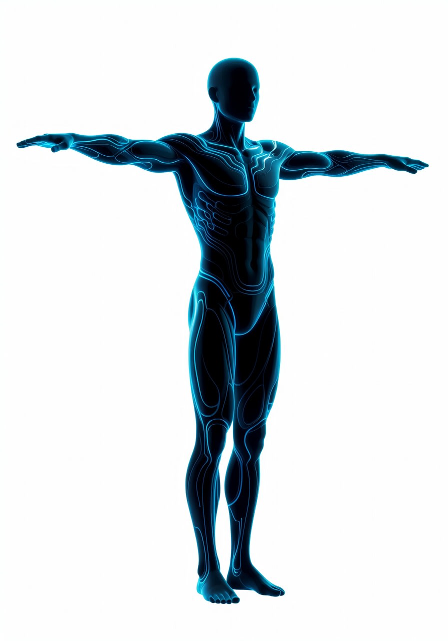 Neon Archer T-pose