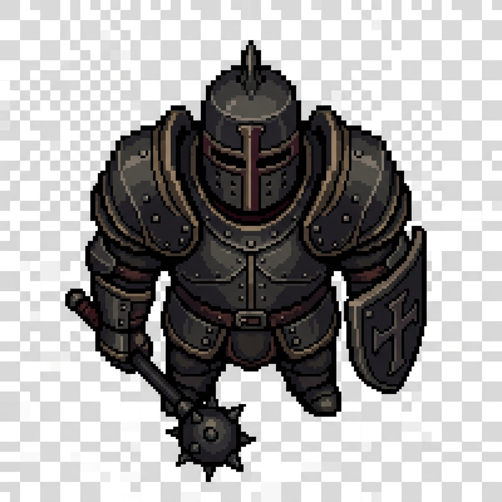 Gothic Soldier Sprite Transparent