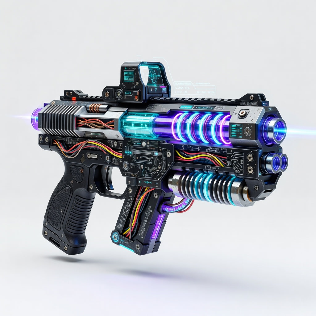 Cyberpunk Plasma Pistol (2 / 4)