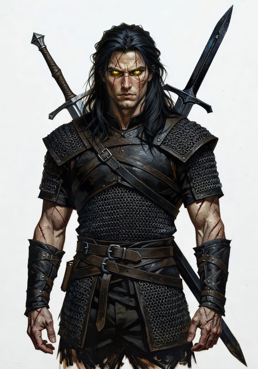 Young Witcher Adventurer - Concept v2 (1 / 4)