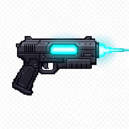 Cyan Energy Gun