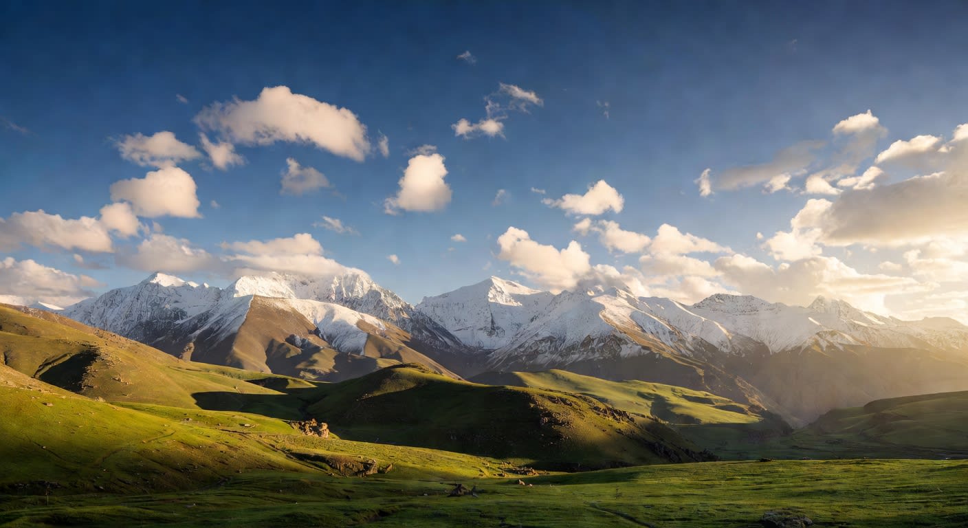 Kurdistan Wide Mountain Panorama