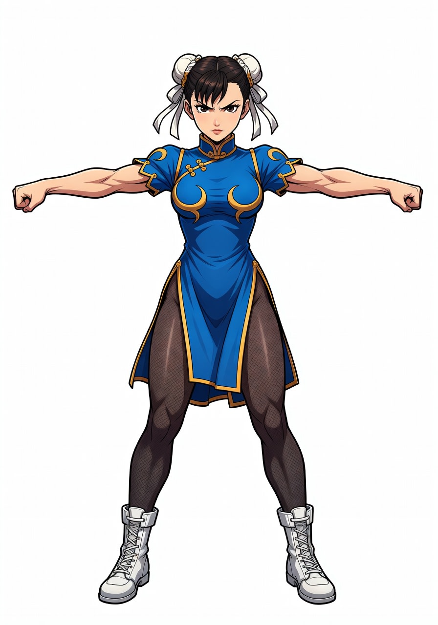 Chun-Li Inspired Fighter - Anime Style (1 / 2)