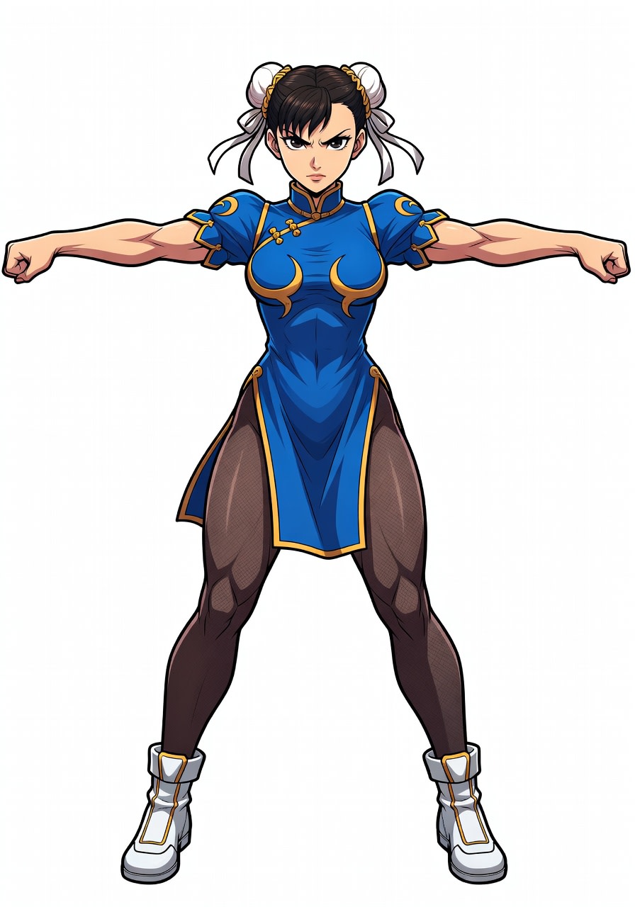 Chun-Li Inspired Fighter - Anime Style (2 / 2)
