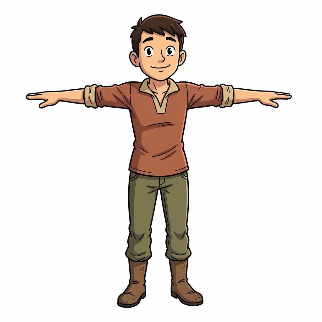 Cartoon Adventurer Character Concept (2 / 4)