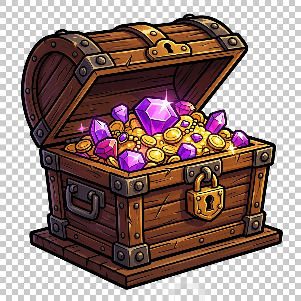 Image: Bold illustrated tower defense nav icon: an open w