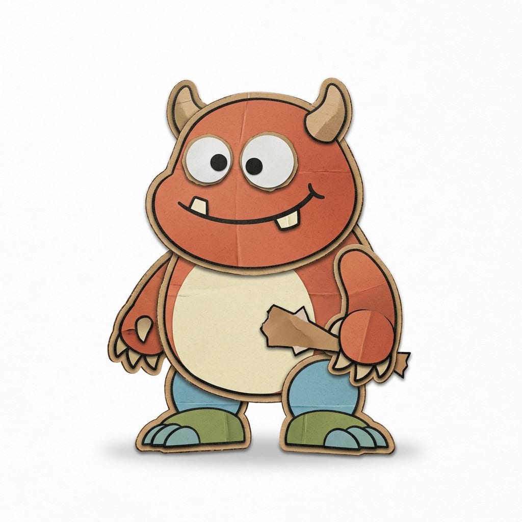 Paper Craft Enemy - Concept (3 / 4)