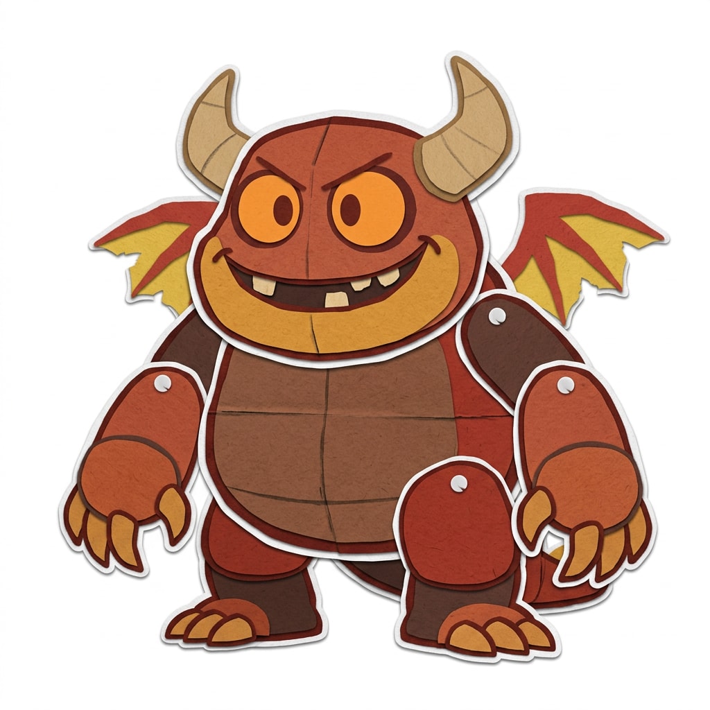 Paper Craft Enemy - Concept (4 / 4)
