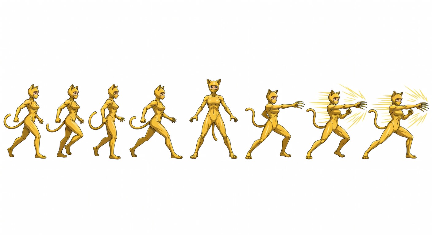 Catgirl Runner Spritesheet