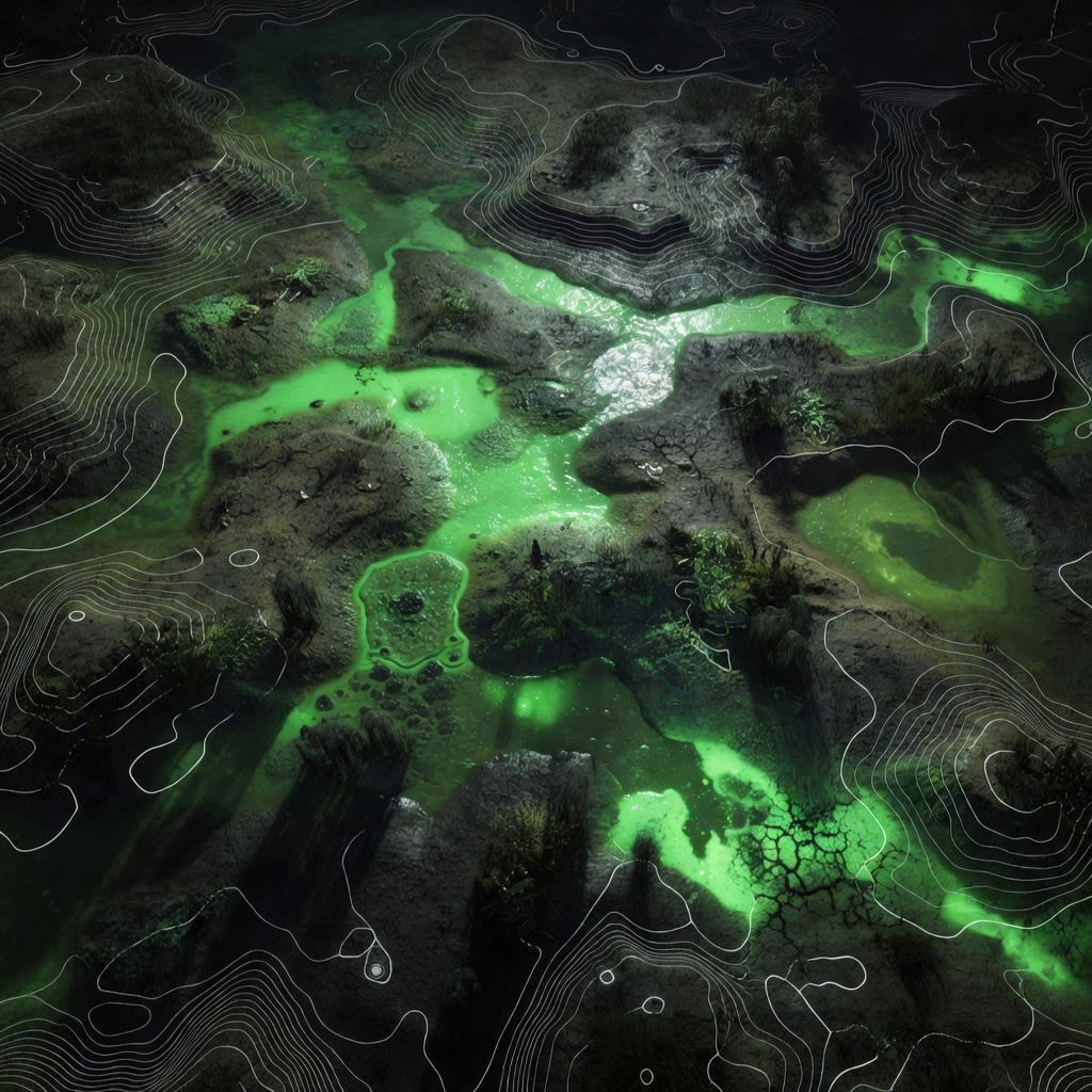 Topographic Map - Toxic Swamp