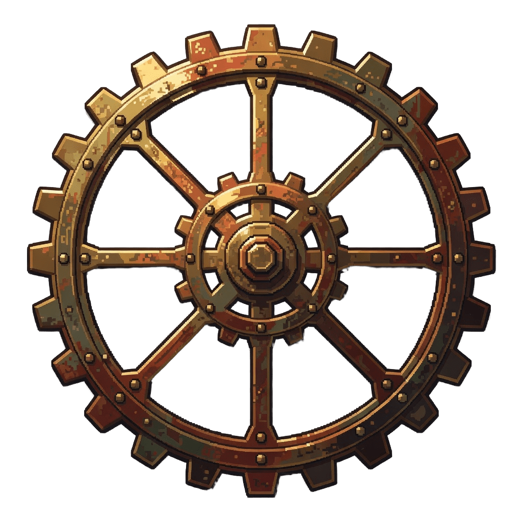 Gear Floor Decoration