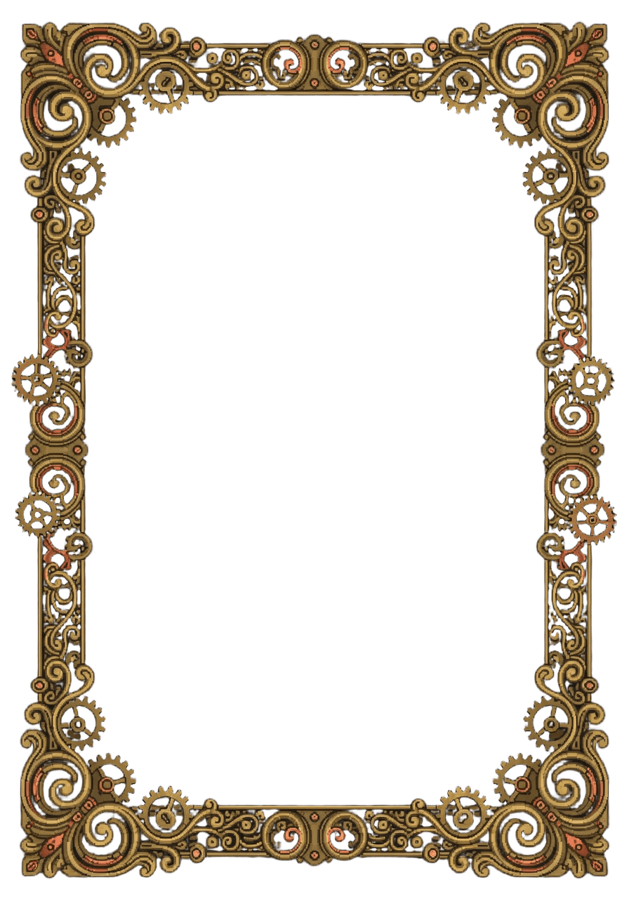 Steampunk Card Frame Border (1 / 2)