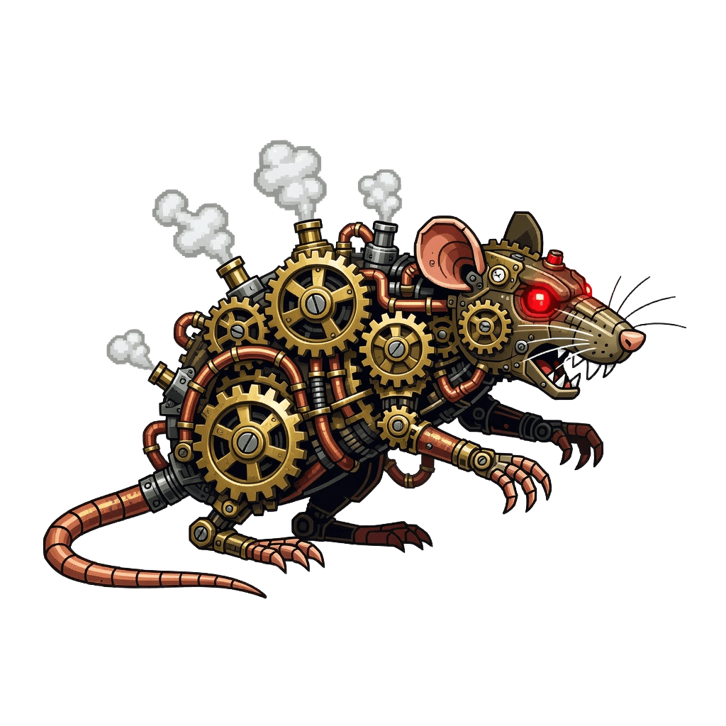 Gear Rat - pixel enemy