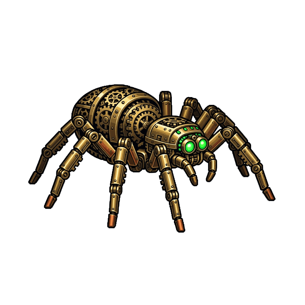 Cog Spider - pixel enemy