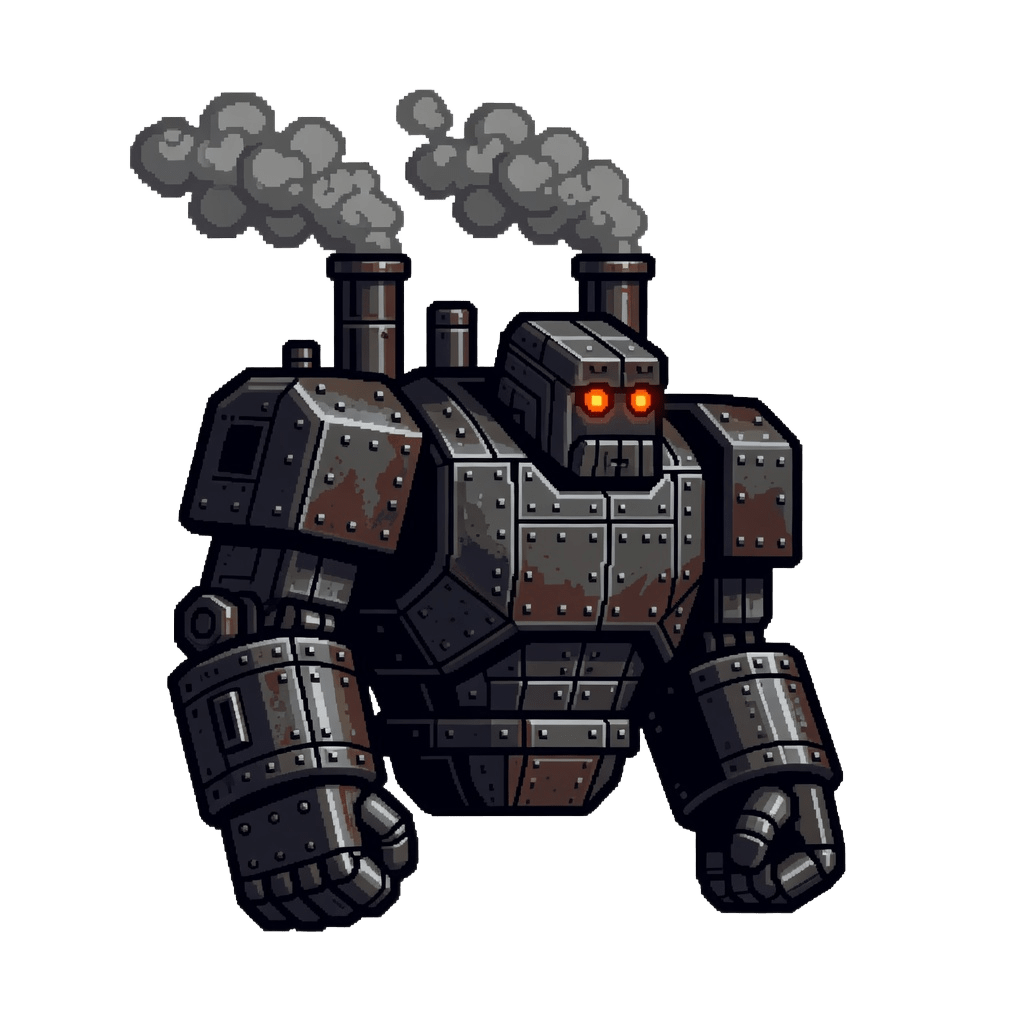 Steam Golem - pixel enemy