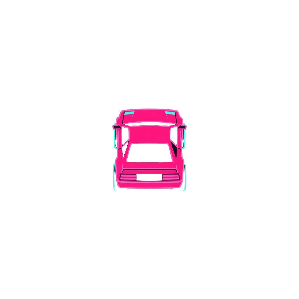 Neon Drift Car Sprite