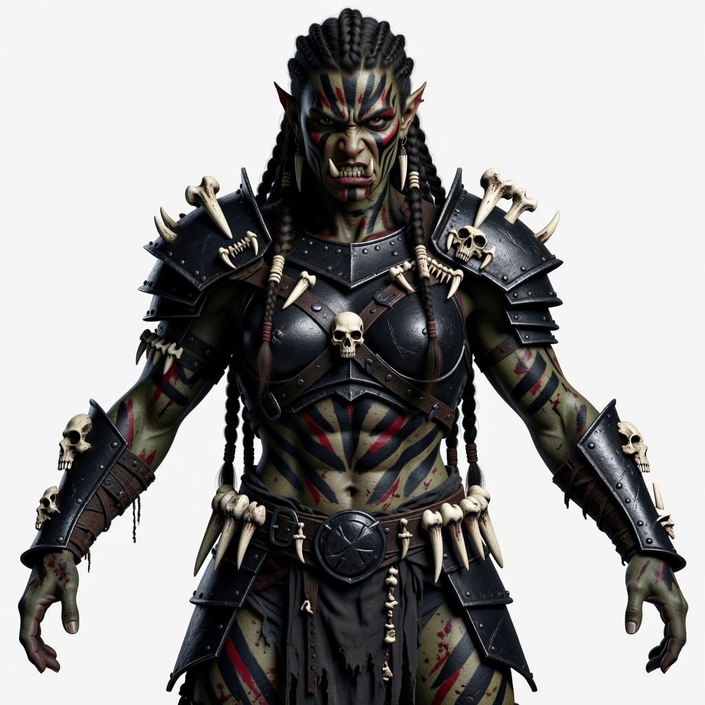 Grulka Orc War-Maiden Concept (1 / 4)