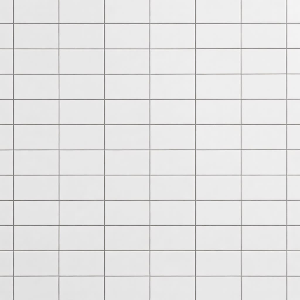 White Tile Grid Floor