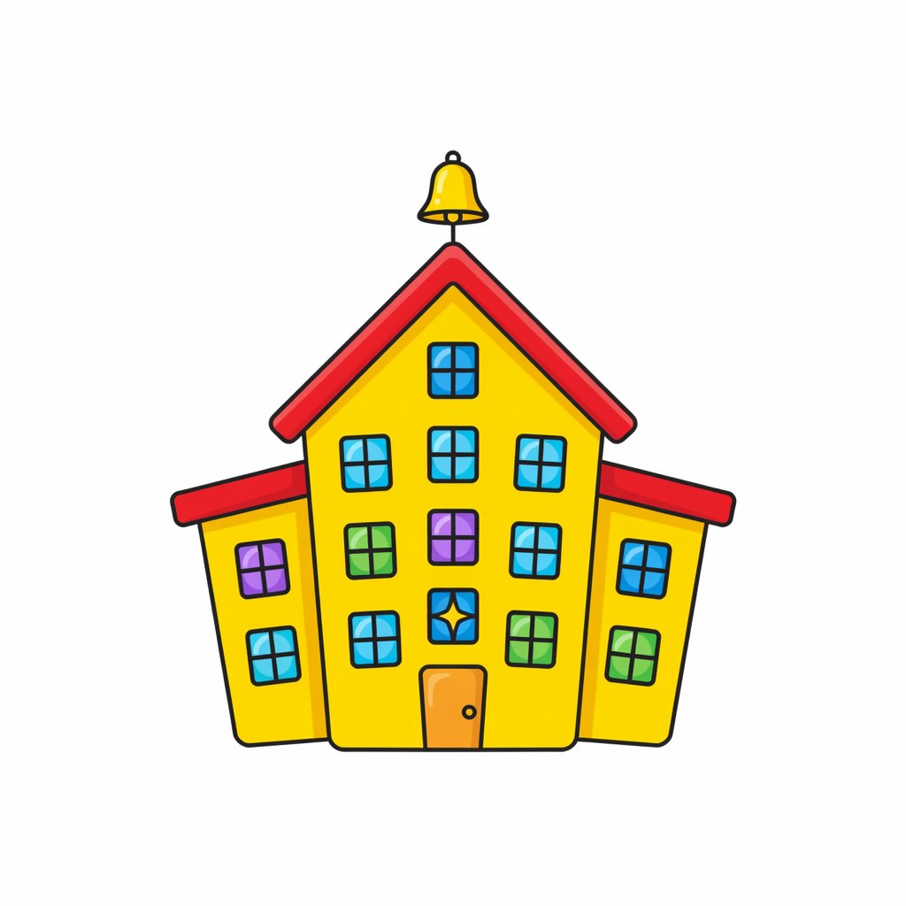 Cartoon School Building (4 / 4)