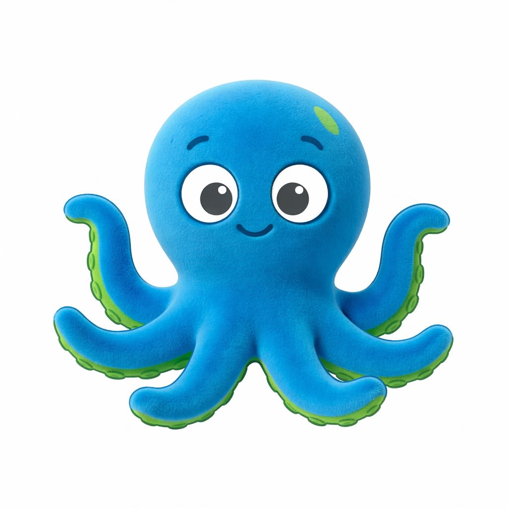 Cartoon Octopus Player (4 / 4)
