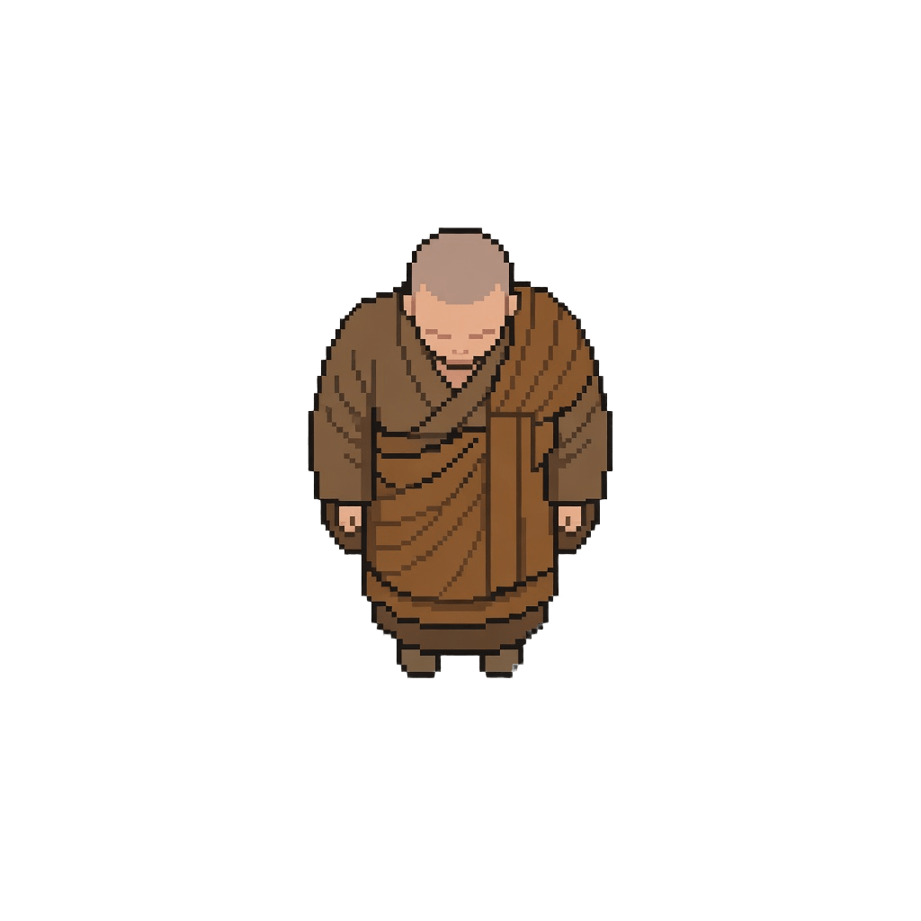 Top-Down Monk Sprite