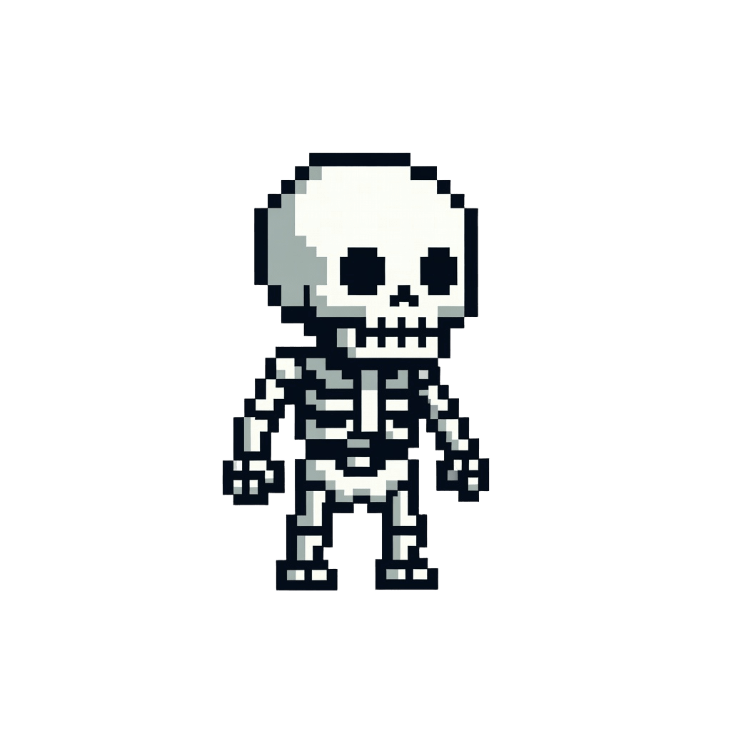 Pixel Skeleton Sprite